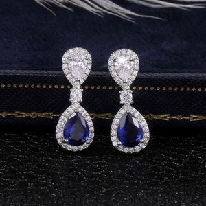 Sapphire Drop Earrings